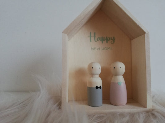 Huisje met trouwkoppel